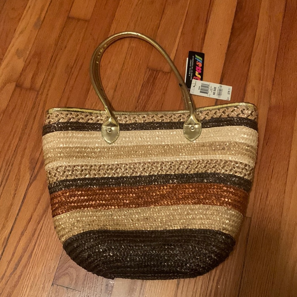 Style and Co Straw Tote
